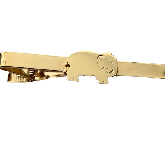 Vintage tie clip “GOLDEN LUCKY ELEPHANT” - Picture 3 of 5